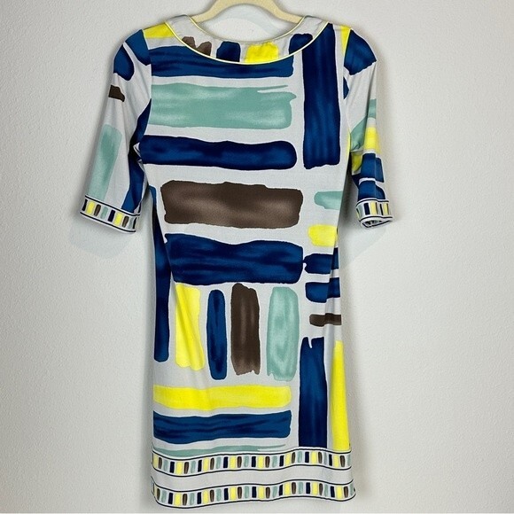 BCBGMaxAzria Abstract Jersey Shift Dress XXS - Picture 5 of 9